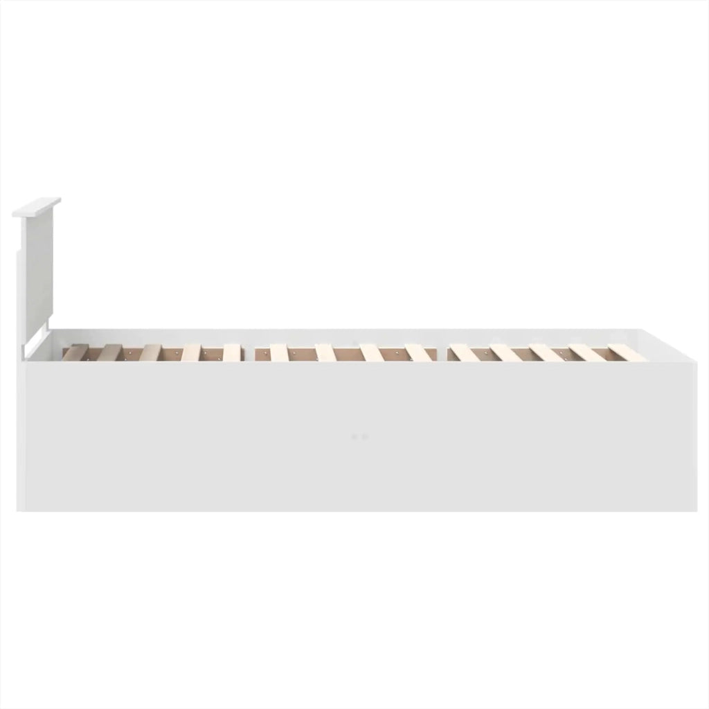 Struttura del letto Bianco 75 x 190 cm Legno multistrato 3408627