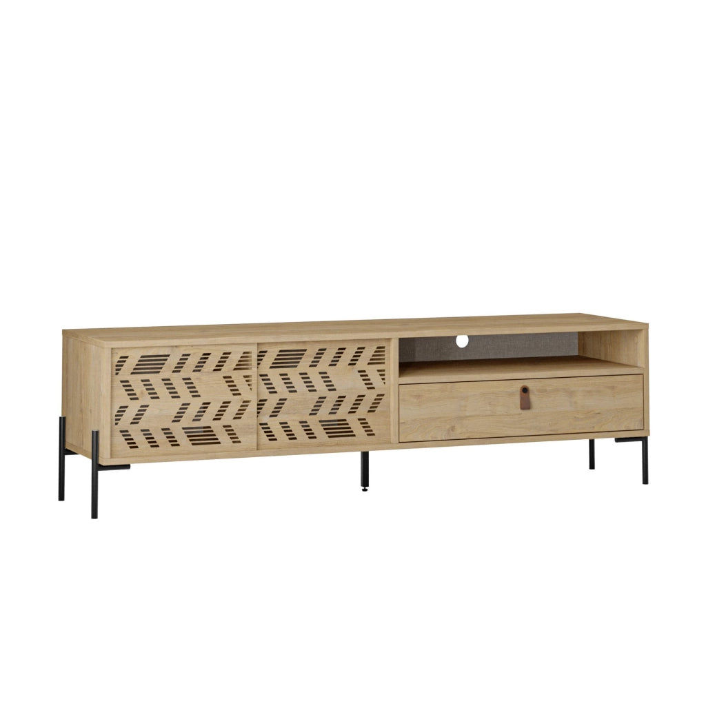 Porta TV in legno "Dionysos" - 170 x 45 x 48 cm - Beige