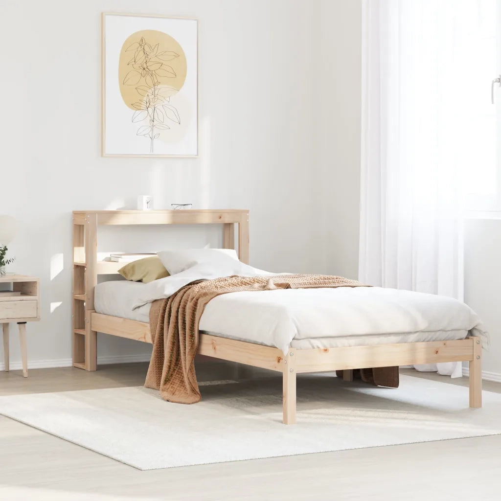 Letto senza Materasso 90x200 cm in Legno Massello di Pino