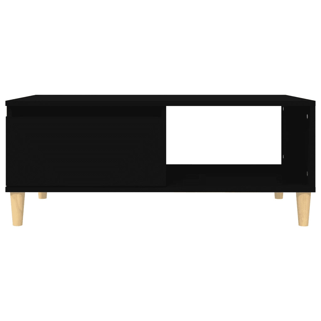 Tavolino da Salotto Nero 90x50x36,5 cm in Legno Multistrato cod mxl 6057