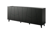 MOBILE VITRAIL CABINET 200 4D NERO OPACO ETNA