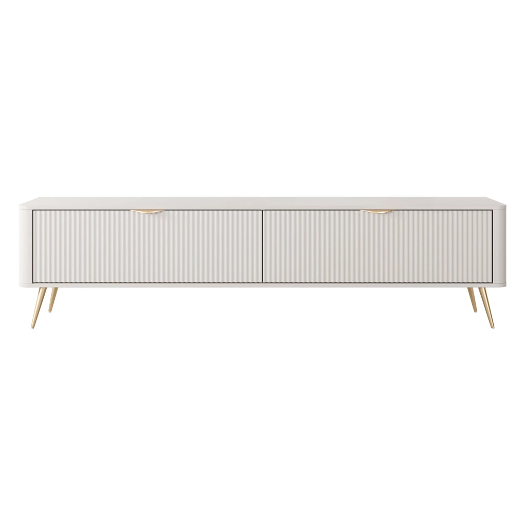 Kala, Mobile Porta tv un Ripiano, 200x38x51h cm Beige