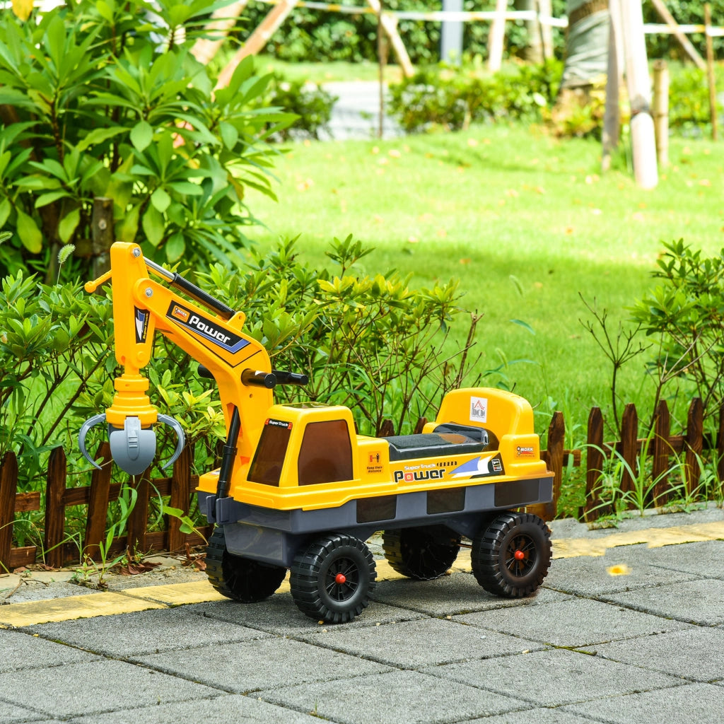 Trattore Giocattolo per Bambini ¨C Zephmum ¨C 90x28x58 cm Giallo