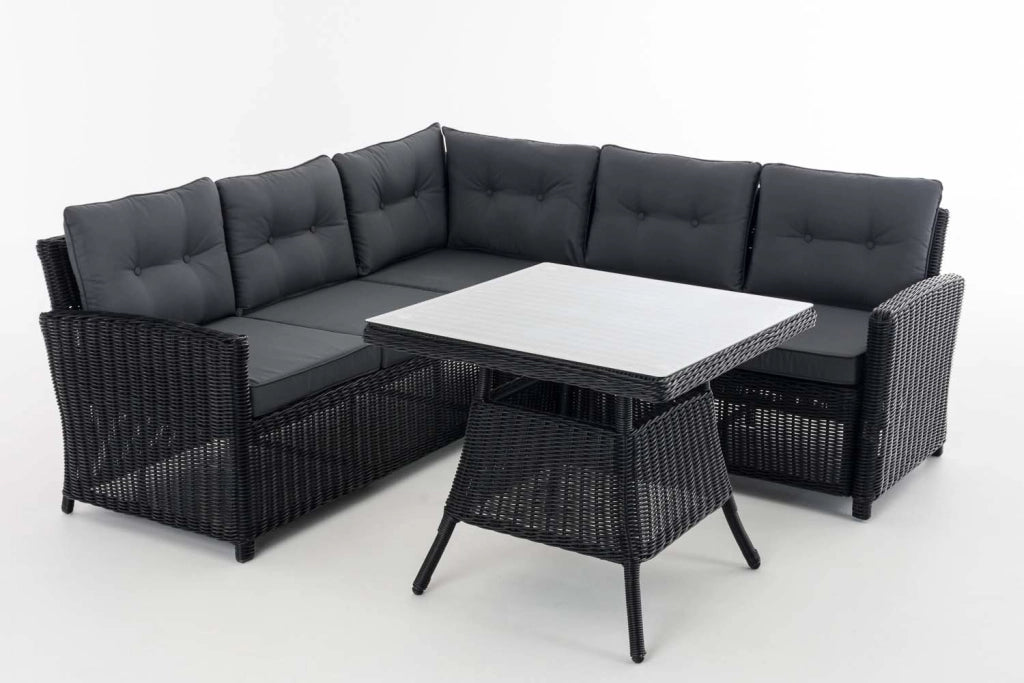 Set angolare Sierra Rundrattan Eisengrau 4