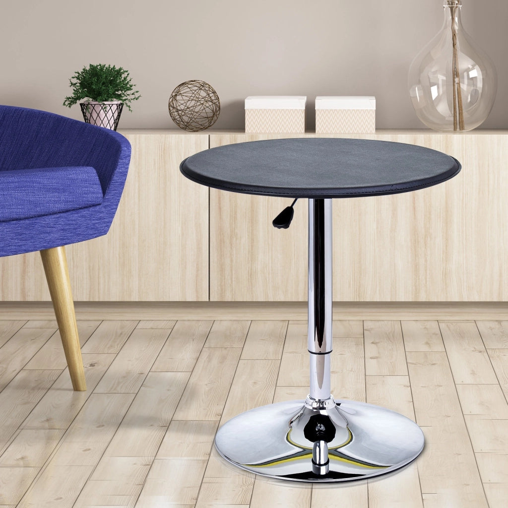 EasyComfort Tavolino da Bar Rotondo Girevole e Regolabile in Altezza (67-93cm)