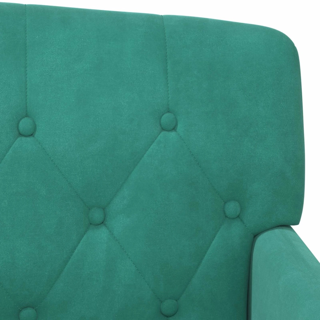 Loveseat con bottoni imbottiti Turchese 111 x 65 x 79 cm 42041853