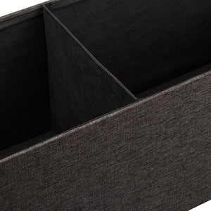 Panca per cassapanca portabiancheria con coperchio marrone 114 cm 3013009