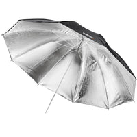Ombrello reflex nero/argento, 150 cm