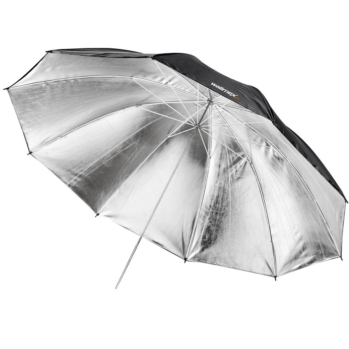 Ombrello reflex nero/argento, 150 cm