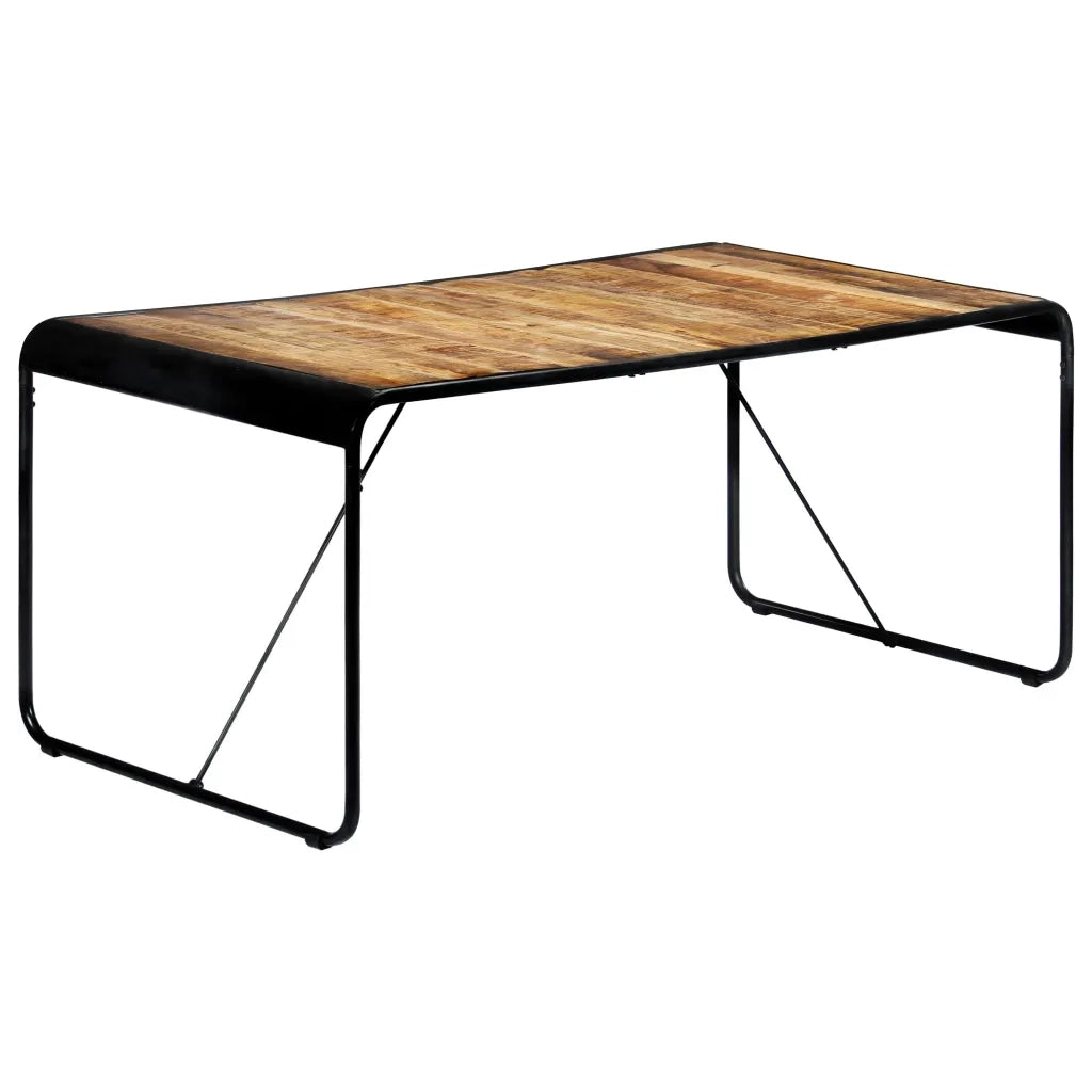 Tavolo da Pranzo 180x90x76 cm Legno Massello di Mango Grezzo 247866