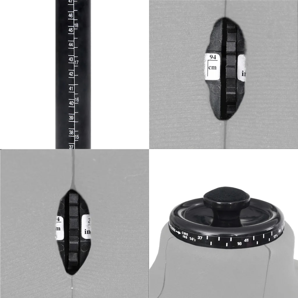 Manichino Maschile Regolabile Grigio Taglia 37-45 CFW5637330