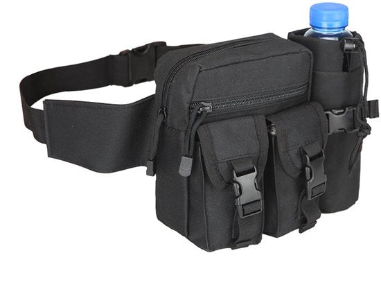 Fodero per capelli - Uomo Fodero per capelli - Borsa acqua Fodero per capelli - Outdoor Fodero per capelli - Nero - Con contenitore acqua, Adatto per escursioni, ciclismo, escursioni, campeggio, viaggi