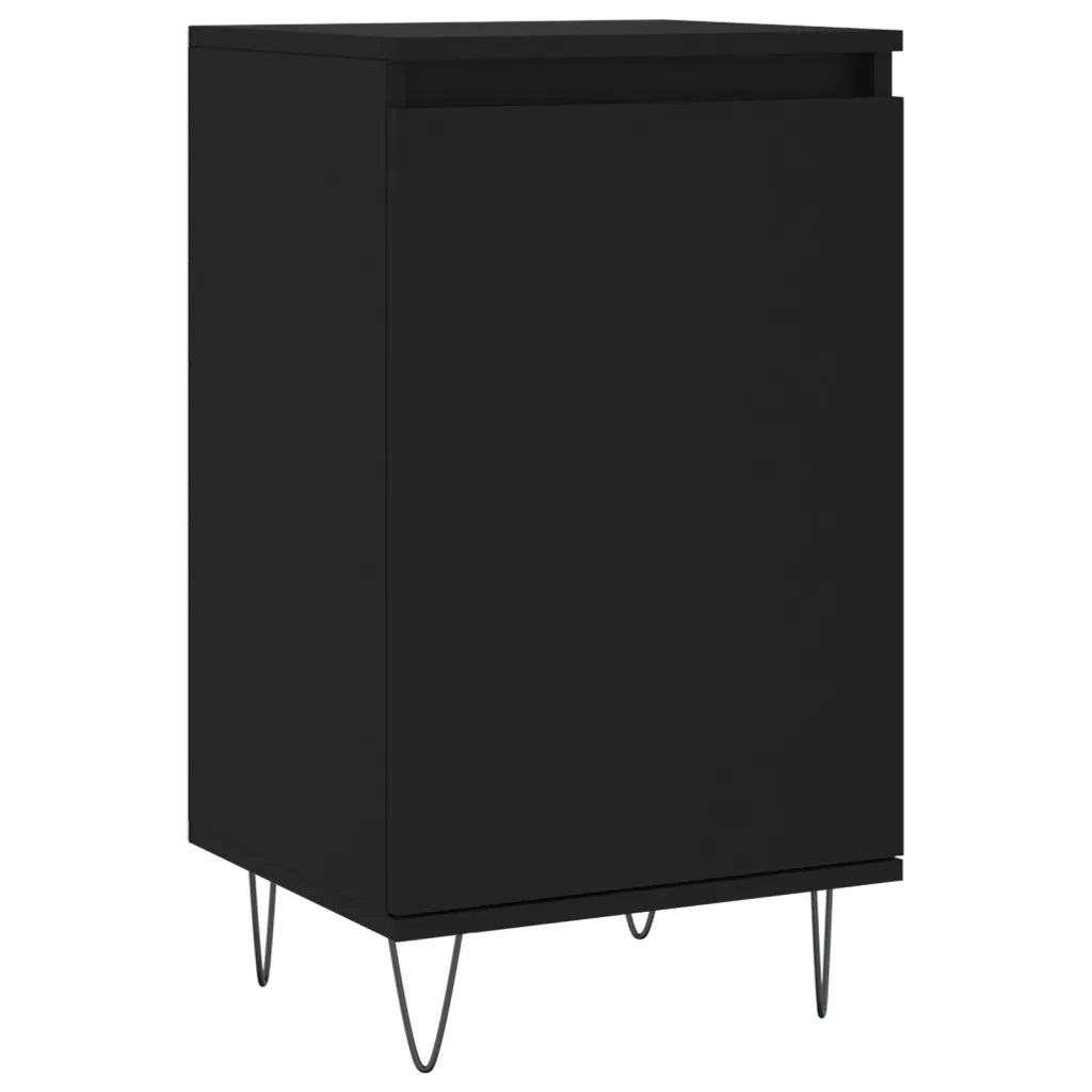 Credenze 2 pz Nere 40x35x70 cm in Legno Multistrato 831055
