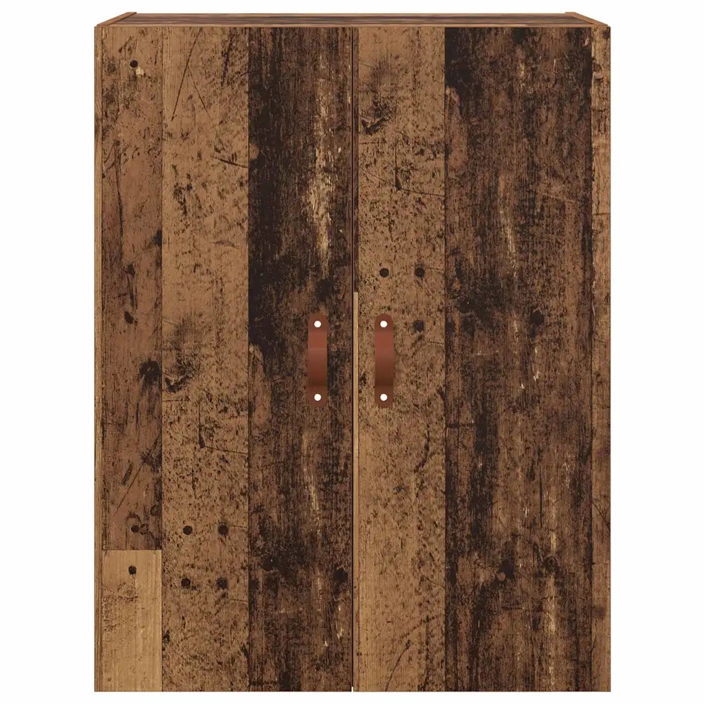 vidaXL Armadi da Muro 2 pcs Legno vecchio 69.5 x 34 x 90 cm