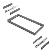 Telaio con guide a estrazione totale e chiusura morbida per accessori per armadi Quartz
