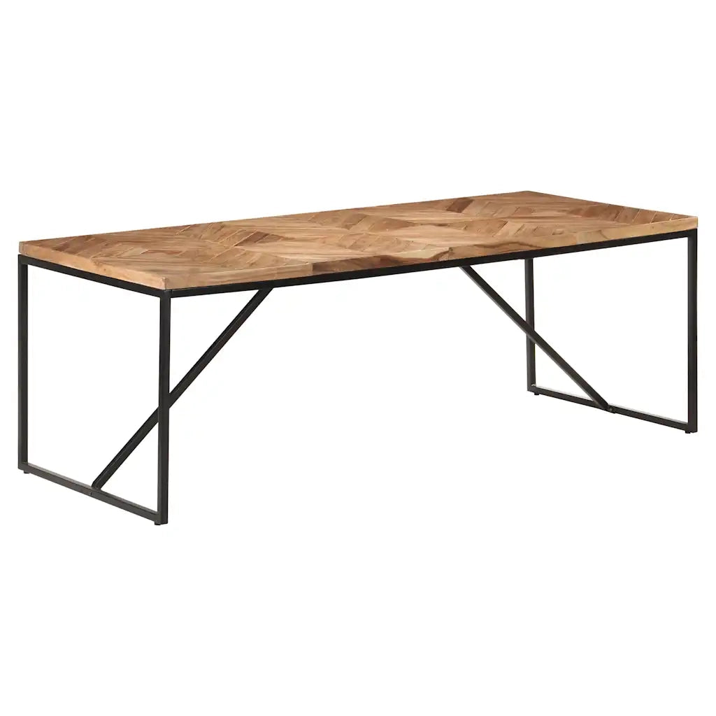 Tavolo da Pranzo | Tavolo da cucina 200x90x76 cm Legno Massello di Acacia e Mango