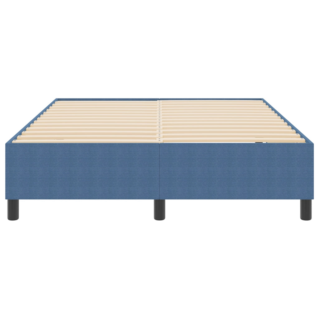 Letto Box Spring  Blu 140x200 cm Tessuto in corda