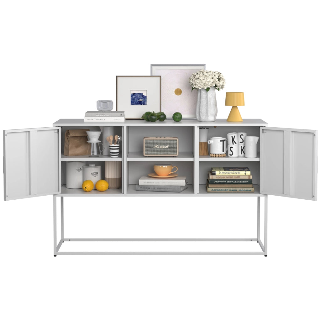 Armadio Bianco in Metallo con Ante ¨C zephmum ¨C 75x120x40 cm