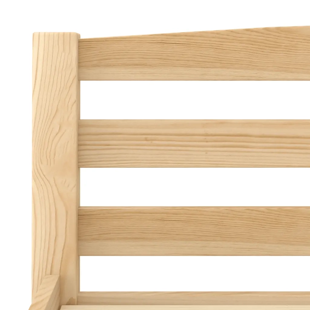 Giroletto senza Materasso-Struttura Letto 100x200 cm in Legno Massello di Pino 683544