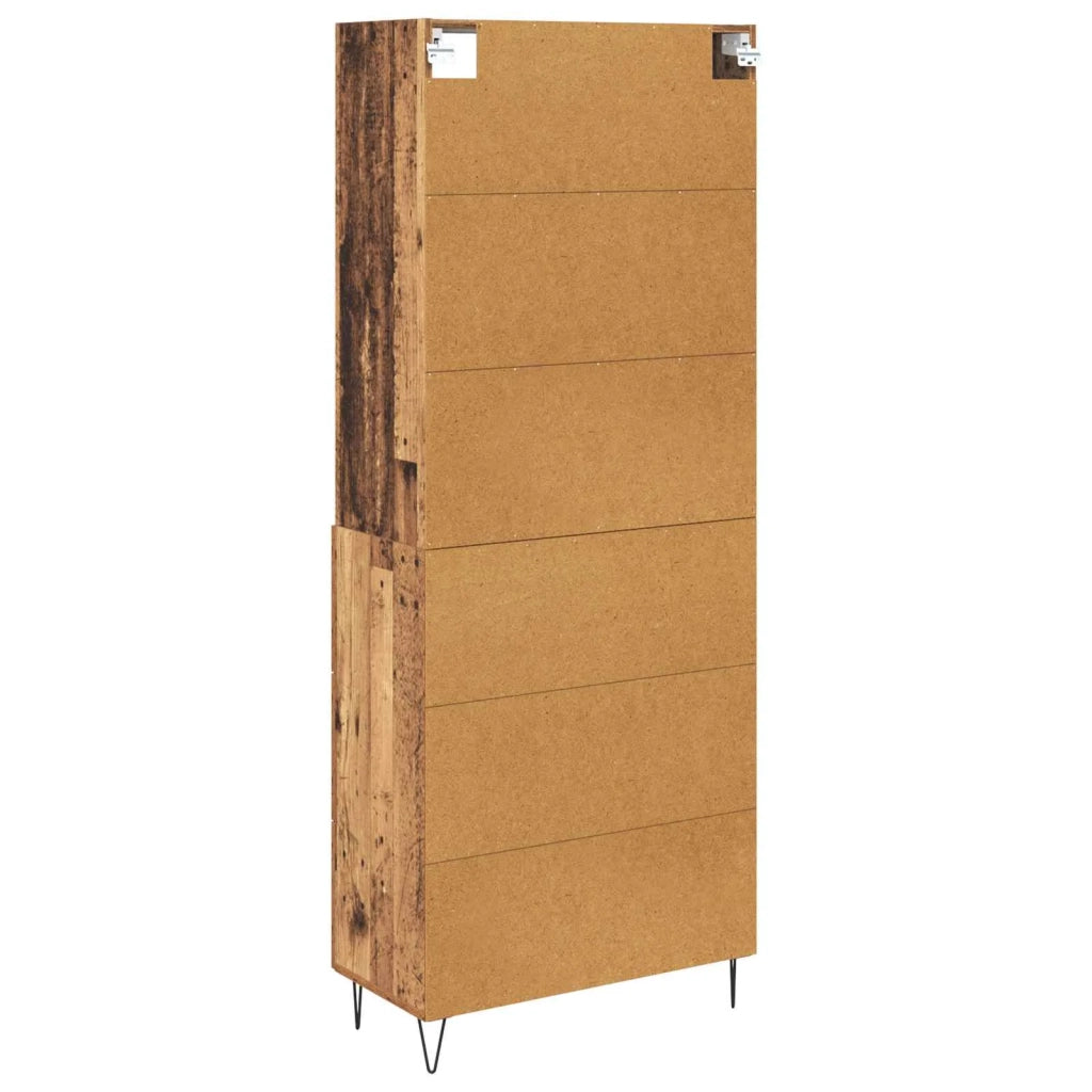 Credenza con cassetto 2 pz | Madia | Buffet da pranzo | Armadio da pranzo Legno vecchio Legno multistrato