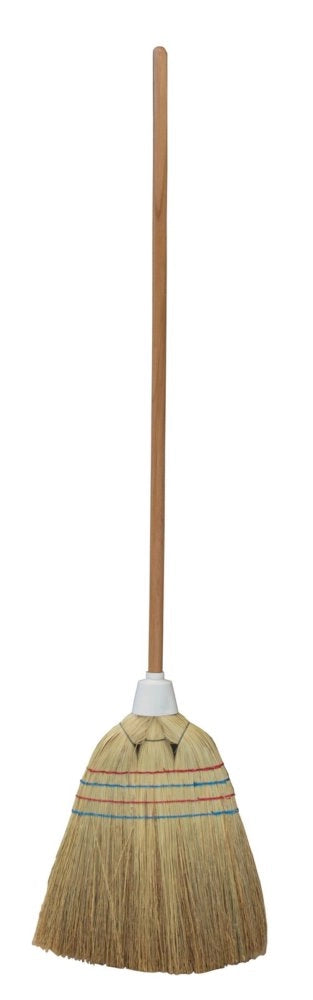 10pz scopa in saggina "super" con manico mm 23 x h 100 cm larghezza 36 cm cod:ferx.96276.stock