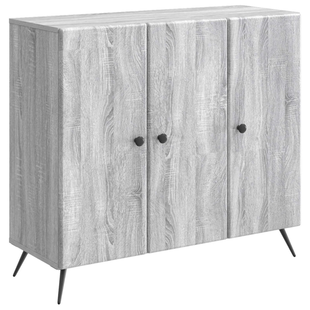 Credenza Grigio Sonoma 89 x 34,5 x 80 cm Legno ingegnerizzato
