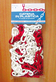 CATENA SEGNALETICA SELF SERVICE MT.5 col. Bianco/rosso Ø mm. 6