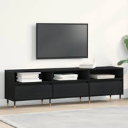 Mobile TV Rovere Nero 150 x 30 x 44,5 cm Legno multistrato 862876