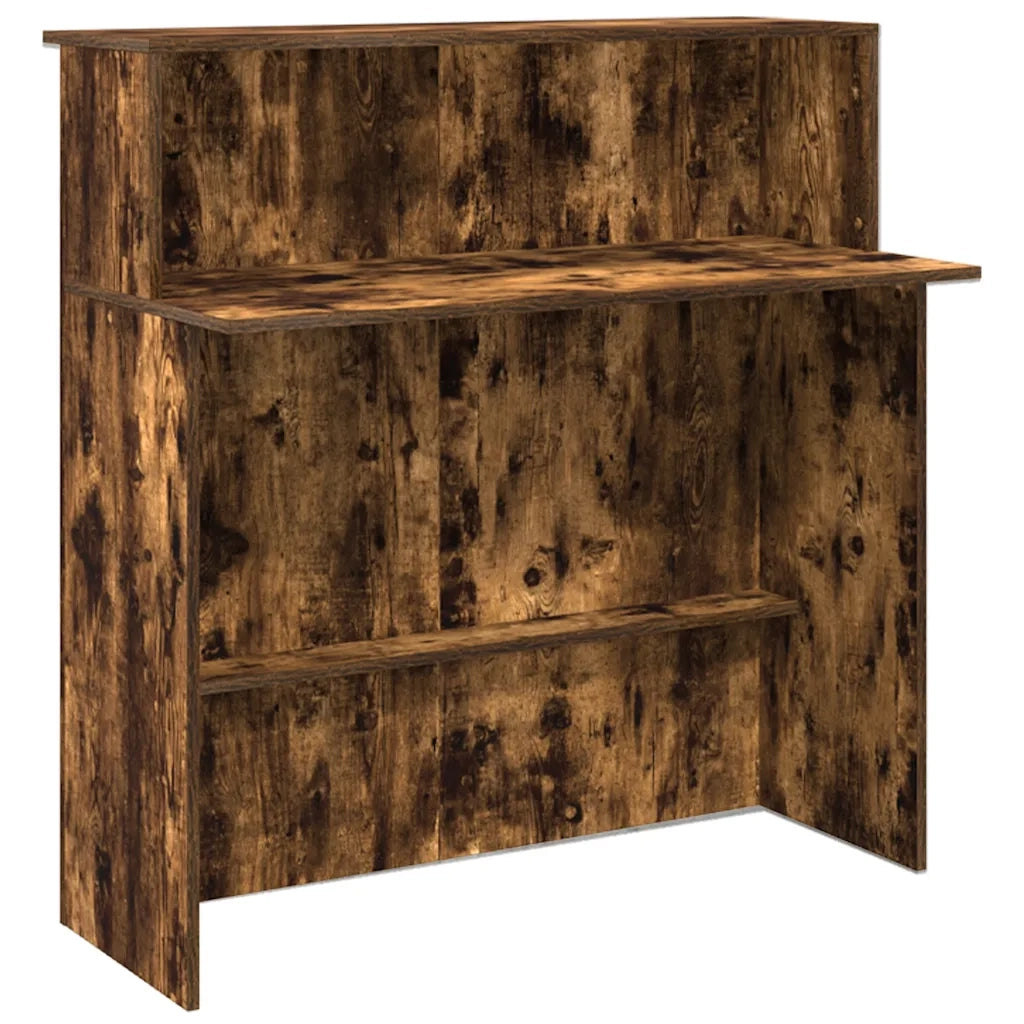 Banco Reception Rovere Fumo 200x50x103,5cm in Legno Multistrato 3324218