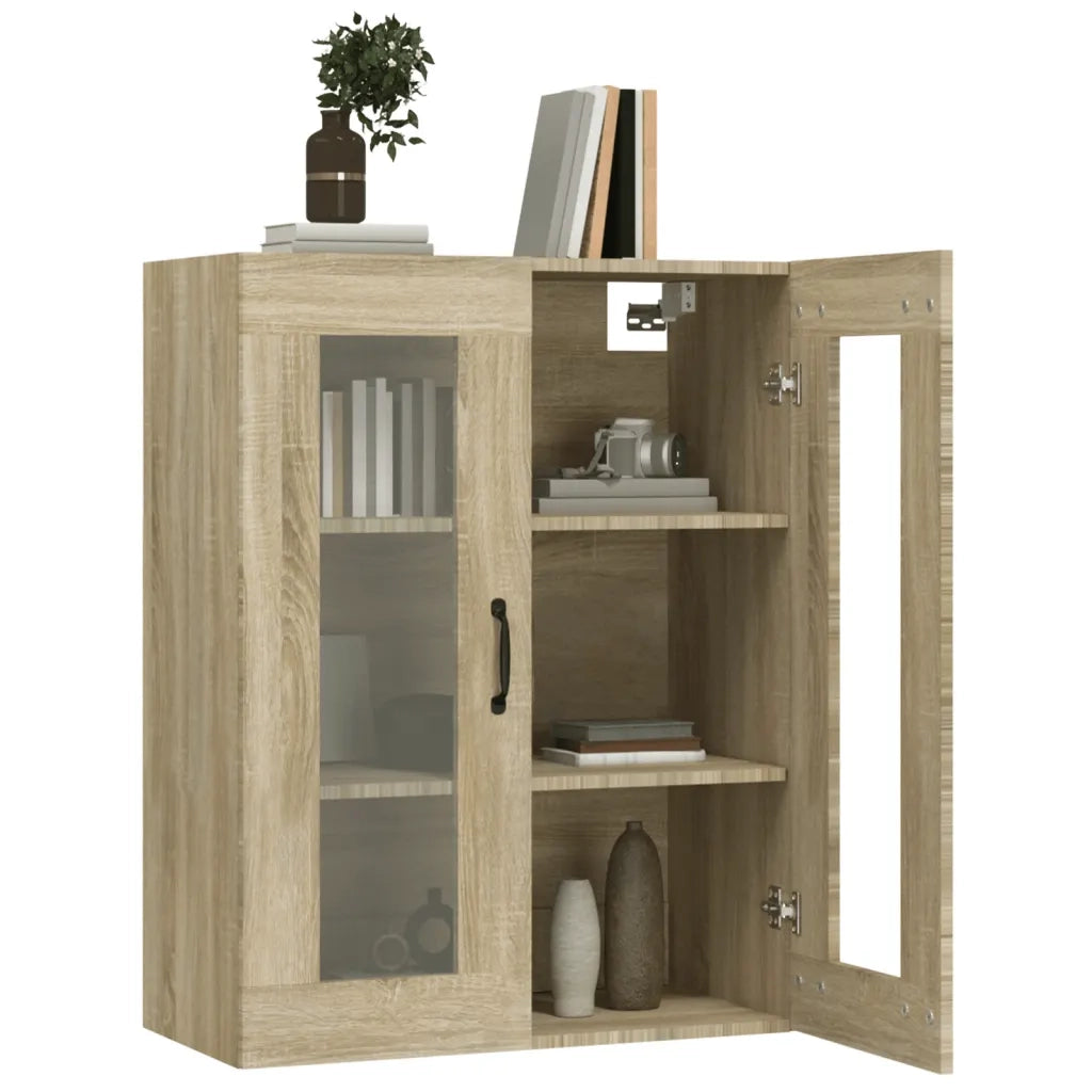 Armadietto Pensile a Parete Rovere Sonoma 69,5x34x90 cm 812288