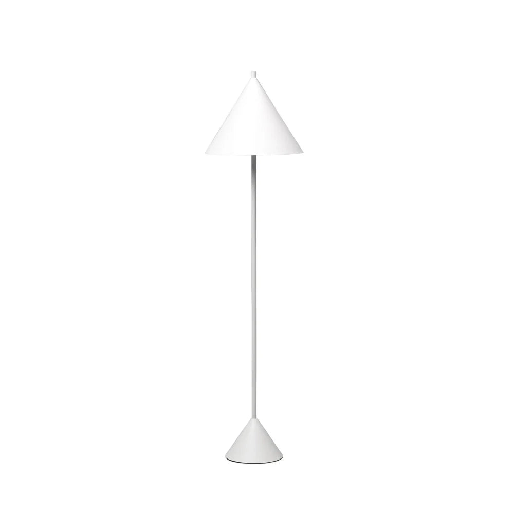 Lampada da terra Kone in metallo bianco | Duzzle