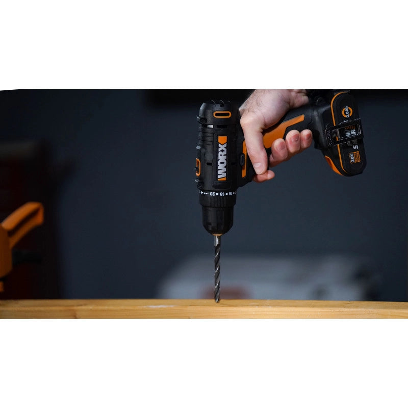 Avvitatore a Batteria 20 Volt WX100.9 con Coppia 30 Nm e Mandrino 10 mm Senza Batteria - Worx