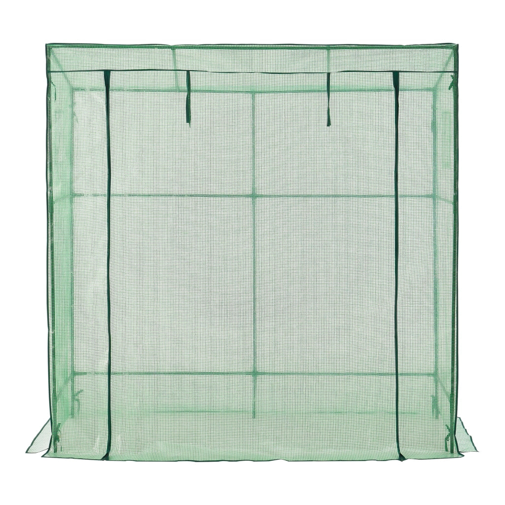 Serra da Giardino Vlaardingen con Telaio in Acciaio (LuxLaxA) 198 x 78 x 180-200 cm [en.casa]