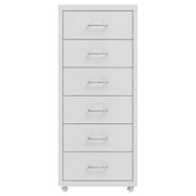 Schedario Mobile Grigio 28x41x69 cm in Metallo CFW2597849