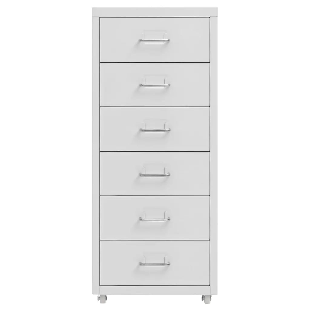 Schedario Mobile Grigio 28x41x69 cm in Metallo CFW2597849