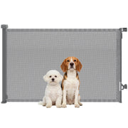 Barriera per Cani Retrattile Estensibile ¨C zephmum ¨C Grigio 140 cm