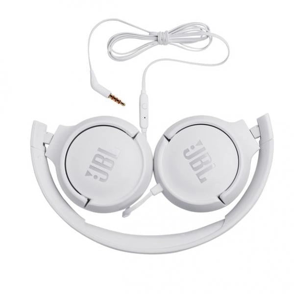 Cuffie Jbl Tune 500 - Cuffie SuprA-Aurali Con Cavo Con Microfono - Colore Bianco