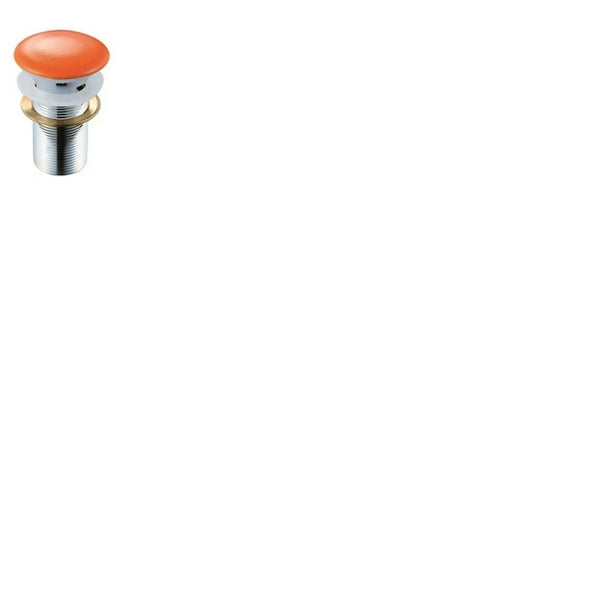 Piletta lavabo click-clack senza troppopieno FANCY Arancio