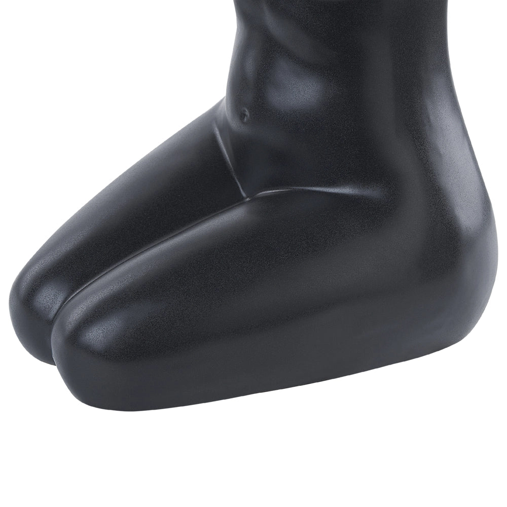 Vaso per fiori in porcellana nero forma del corpo femminile accessorio decorativo per la casa