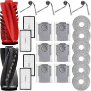 22 Accessori per robot aspirapolvere - 2 set di pennelli, 6 sacchi aspirapolvere, 6 dischi aspirapolvere, 4 filtri HEPA, 4 pennelli laterali