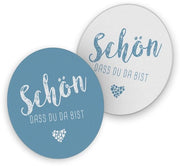 Sostegni per birre 40x Decorazione da tavola per eventi e feste (Nordic Blue) altezza 10,7 cm