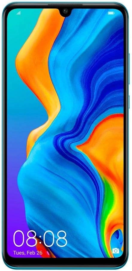 HUAWEI P30 Lite (128 GB, 4 GB di RAM) 6,15" schermo, fotocamera AI tripla, 32MP Selfie, Dual SIM Globale 4G LTE GSM Fabbrica Unlocked MAR-LX3A (Midnight Black)