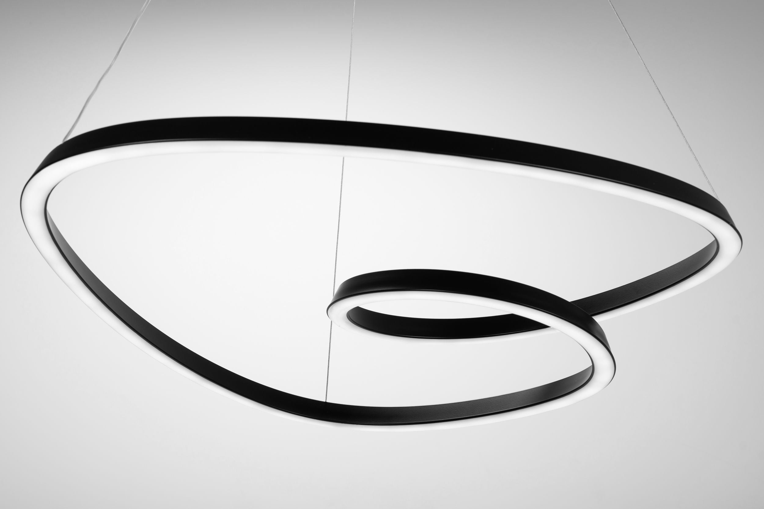 Lampada Da Soffitto Pensile Ring Moderno Led+telecomando App796-cp Cromo