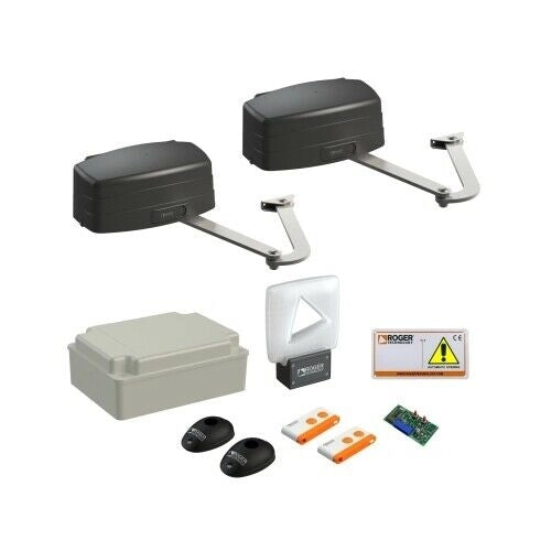 SET 2 MOTORIDUTTORI ELETTROMECCANICI PER CANCELLI BATTENTI ROGER SET R23/373