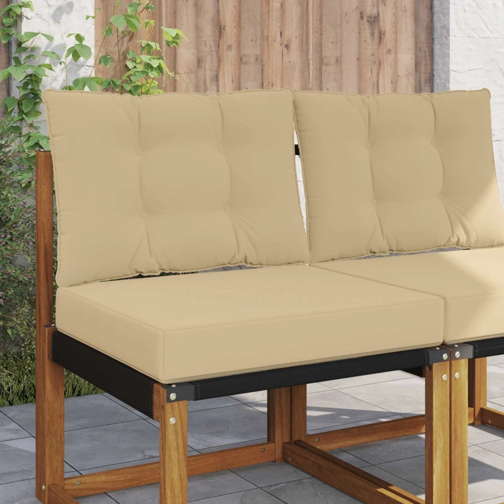 Cuscino per divano da esterno 2 pcs Beige Poliestere 900781