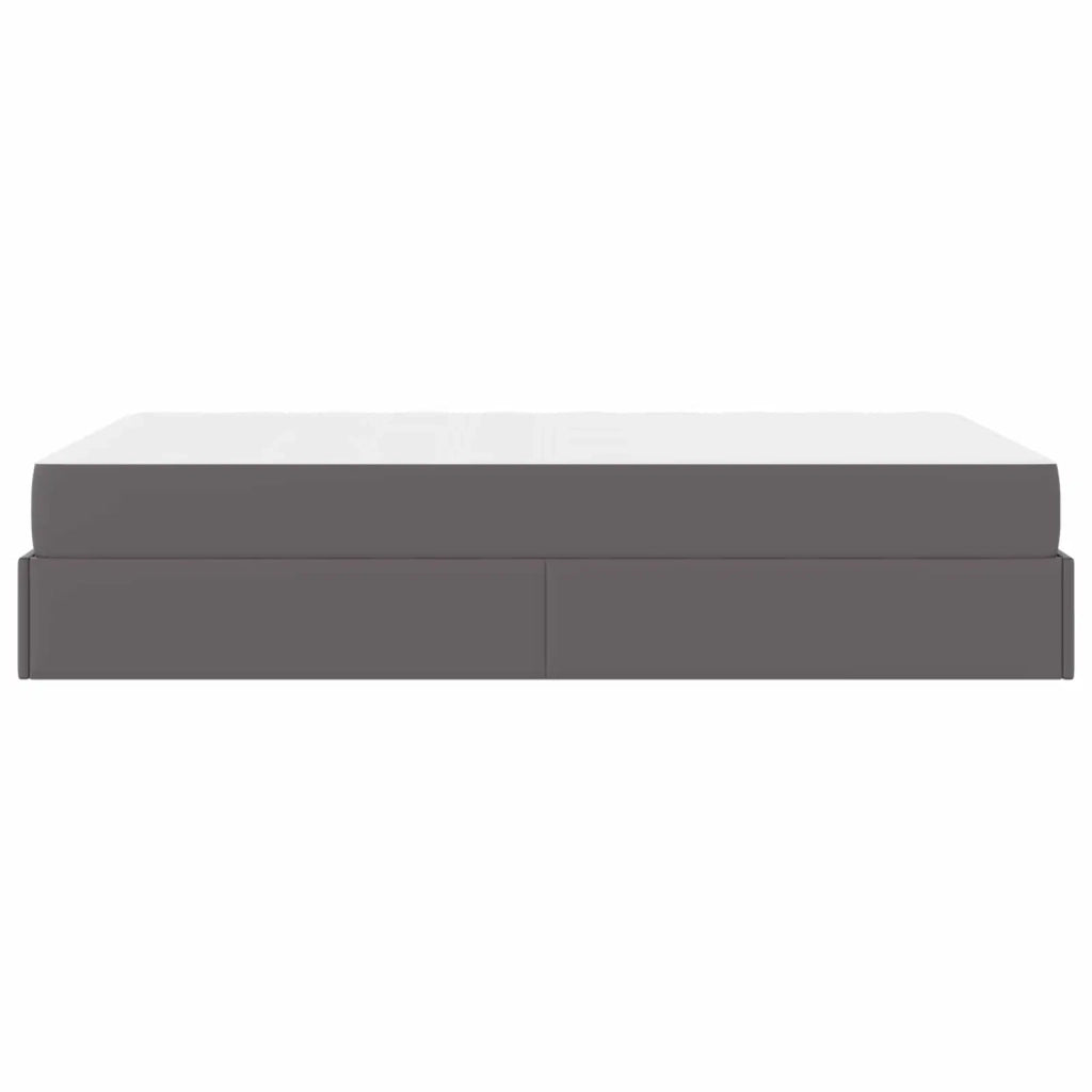 Struttura letto con materasso con materasso 2 pcs Grigio PVC