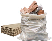 20 sacchi da costruzione, 40 x 70 cm, sacchi in plastica robusti per scarti di lavoro, segatura, terra e rifiuti di costruzione, sacchi robusti e multifunzionali (20)