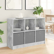 Credenza con cassetto Grigio cemento 102 x 32 x 73,5 cm