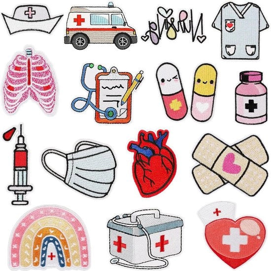 Kit di patch opstrijkbare patch per riparazione di abiti - 8, 9, 15 pezzi di patch da cucire per sticker per abbigliamento - badge personalizzabili per abiti, jeans, giacche, cappelli, scarpe, borse