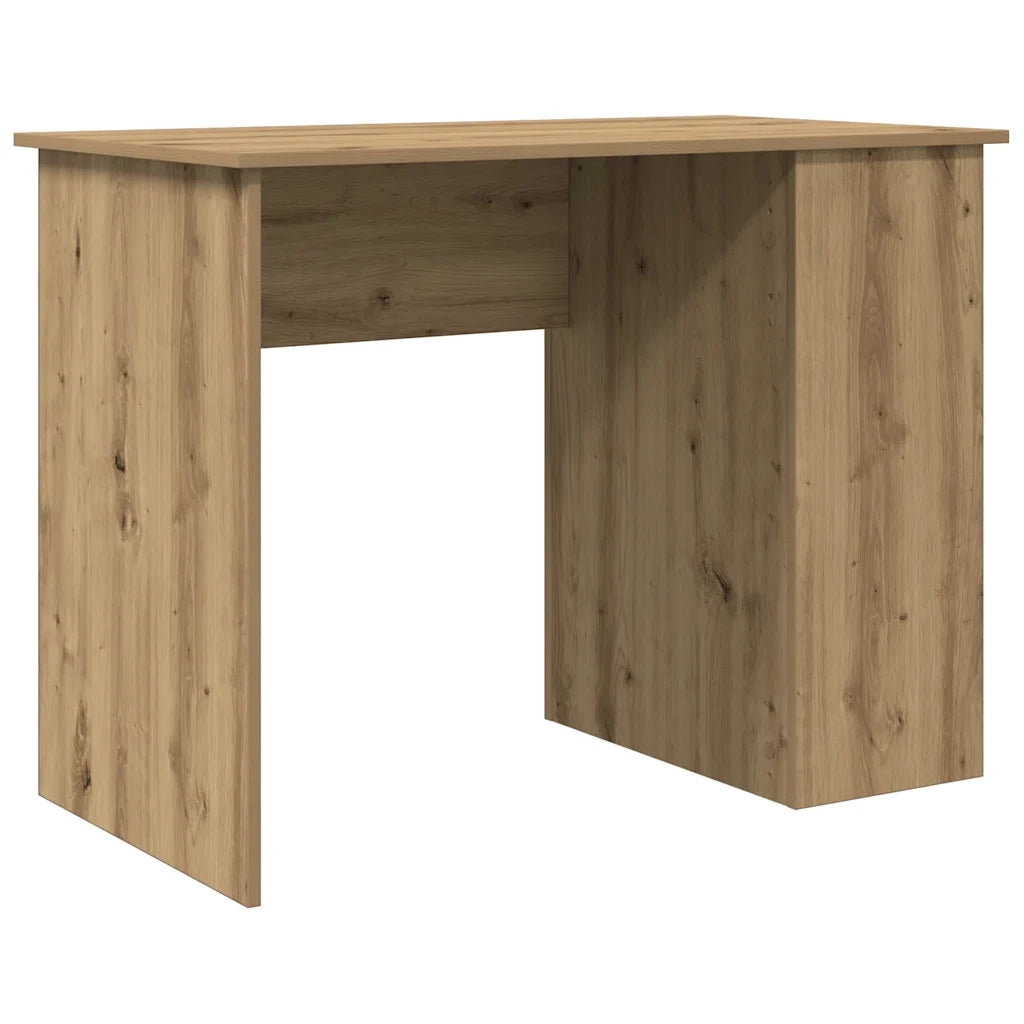Scrivania | Tavolo da Ufficio Rovere Artigianale 100x55x75 cm in Legno Multistrato